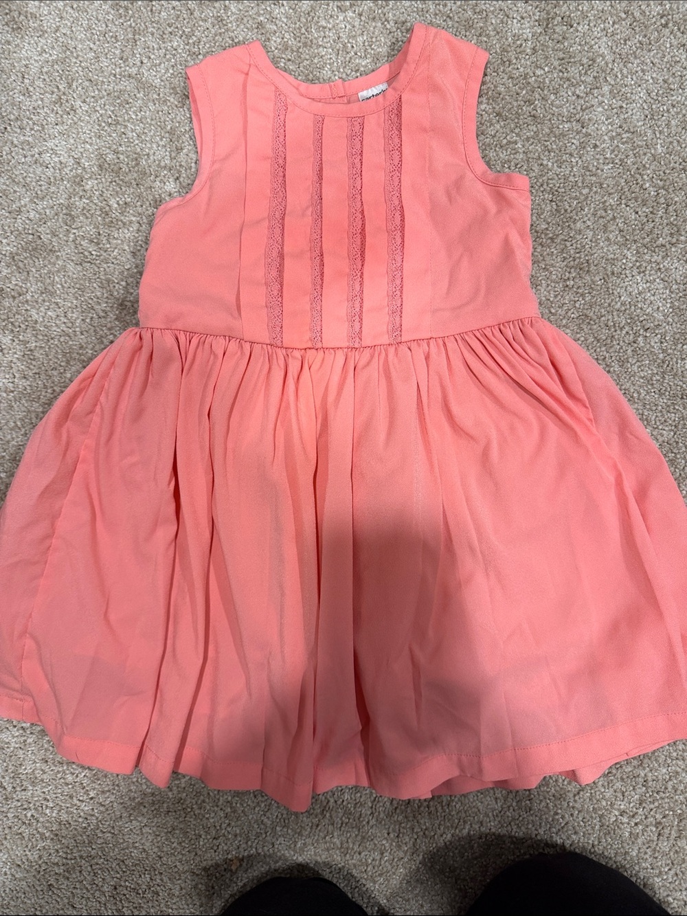 Carter's Coral Sleeveless Party Dress